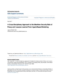 A Cross-Disciplinary Approach to the Maritime Security Risk of Piracy and Lessons Learned from Agent-Based Modeling