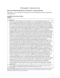 Systematic Review Risk of Acute MI with Nsaids in Real