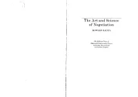 The Art and Science of Negotiation