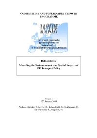 Modelling the Socio-Economic and Spatial Impacts of EU Transport Policy