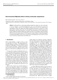 Non-Monotonic Mpemba Effect in Binary Molecular Suspensions