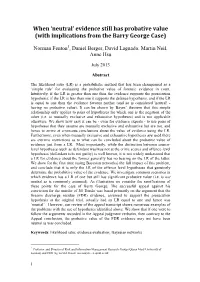 On Limiting the Use of Bayes In