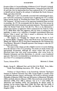 A Canonical Reading of Hebrews 3:7-4:13" (David E. Garland)