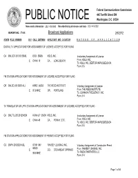 Broadcast Applications 2/6/2012