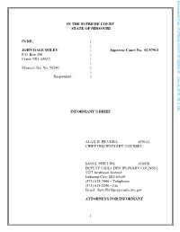 Chief Disciplinary Counsel's Brief in SC97912
