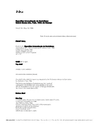 Exhibition Checklist