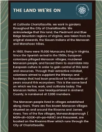 PDF Standard Indigenous Acknowledgement—The Land We're On