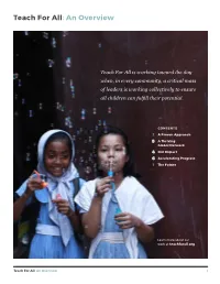 Teach for All: an Overview
