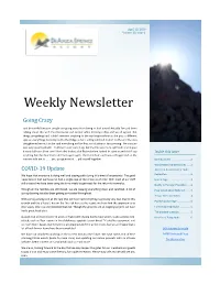 Weekly Newsletter