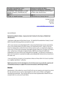 Inquiry Into the Priorities for the Future of Welsh Rail Infrastructure
