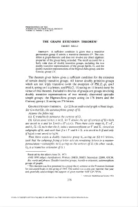 THE GRAPH EXTENSION THEOREM1 Erhest Shult