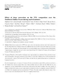 Effect of Deep Convection on the TTL Composition Over the Southwest Indian Ocean During Austral Summer