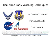 Enhancing Flight Test Safety with Real–Time Early Warning Techniques