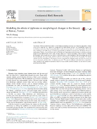 Modelling the Effects of Typhoons on Morphological Changes in The