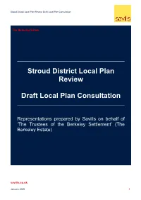 Stroud District Local Plan Review Draft Local Plan Consultation