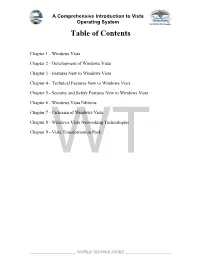 Table of Contents