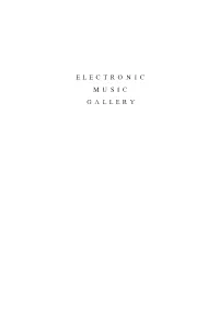 Electronic Music Gallery Program