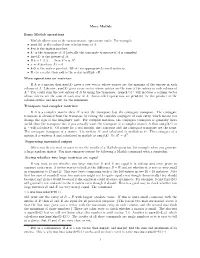 More Matlab Some Matlab Operations Matlab Allows You to Do Various