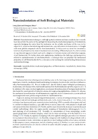 Nanoindentation of Soft Biological Materials