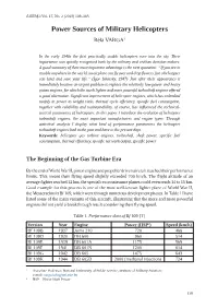Power Sources of Military Helicopters Béla VARGA1