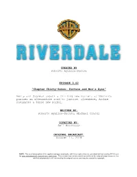 Riverdale: -Ben and I Thought It Was a Game