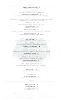 Starters Entrees Sides