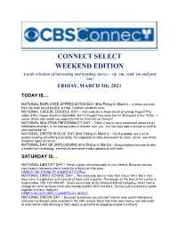 CONNECT SELECT WEEKEND EDITION a Wide Selection of Interesting and Trending Stories – Rip ‘Em, Read ‘Em and Post ‘Em! FRIDAY, MARCH 5Th, 2021