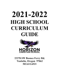 Curriculum Guide
