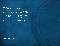 Dod Fiscal Year 2009 Budget Request Summary Justification