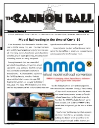 Model Railroading in the Time of Covid-19
