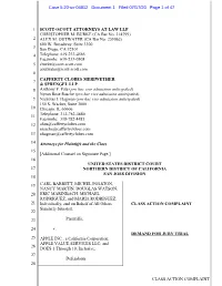 Class Action Complaint 1 2 3 4 5 6 7 8 9 10 11 12 13 14 15 16 17