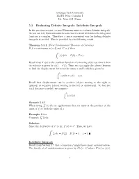 Indefinite Integrals