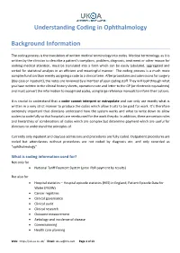 Understanding Coding in Ophthalmology