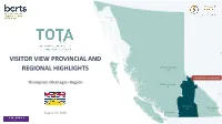 Visitor View Provincial and Regional Highlights