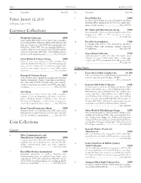 Currency Collections Coin Collections