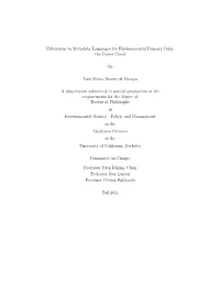 Extensions to Metadata Languages for Environmental Primary Data: the Forest Cloud