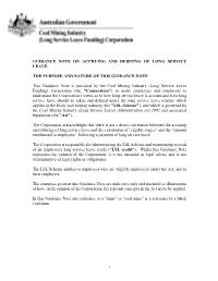 Guidance Note on Accruing and Debiting of Long Service Leave