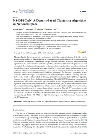 NS-DBSCAN: a Density-Based Clustering Algorithm in Network Space