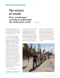 The Science of Sound: How ‘Soundscapes’ Can Help Us Understand the Underwater World by MARK PRIOR