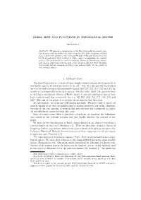 Borel Sets and Functions in Topological Spaces