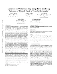 Understanding Long-Term Evolving Patterns of Shared Electric