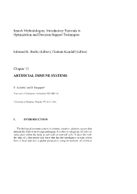 Artificial Immune Systems 