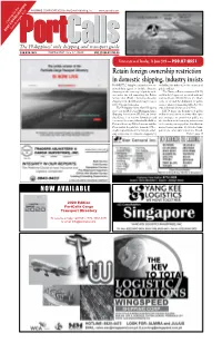 Portcalls (June 17, 2020)