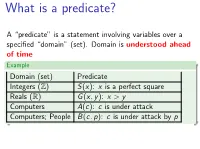 Predicate Logic