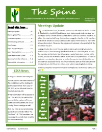 The Spine a QUARTERLY NEWSLETTER of the MIDWEST CACTUS and SUCCULENT SOCIETY Summer 2020 Published in July