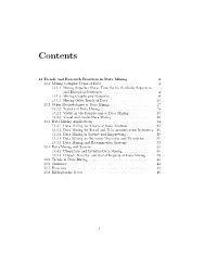 Trends and Research Frontiers in Data Mining 3 13.1Miningcomplextypesofdata