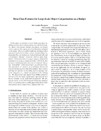 Meta-Class Features for Large-Scale Object Categorization on a Budget