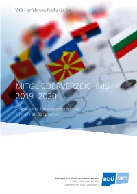 Mitgliederverzeichnis 2019|2020