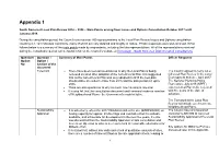 7 LPR Appendix 1 Summary of Issues