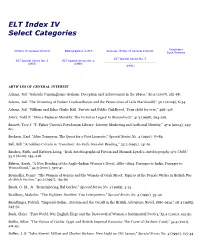 ELT Index IV Select